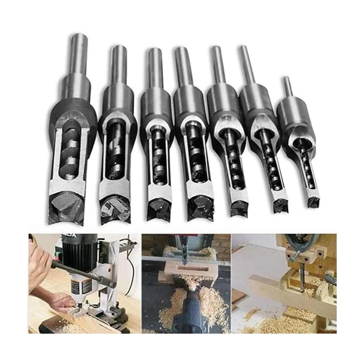 SaferCCTV Juego de 4 cinceles para carpintería 14_5