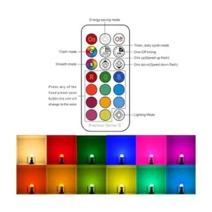 ILC RGB LED Light Bulb Color Changing Light Bulb 40W_2