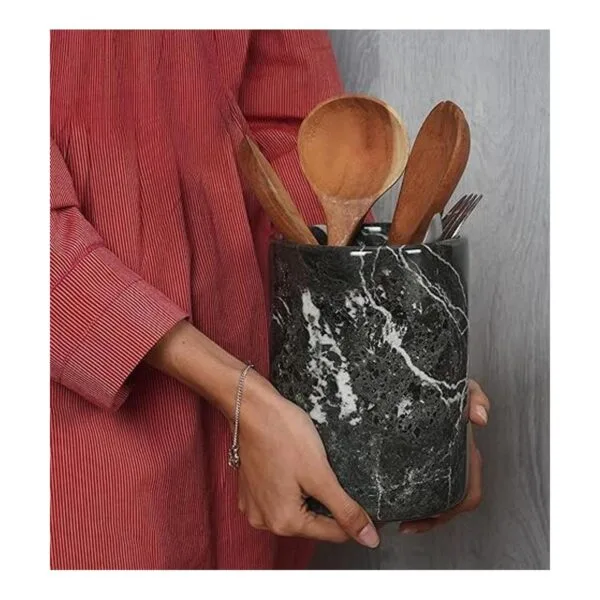Organizador de utensilios de cocina de mármol hecho a_5