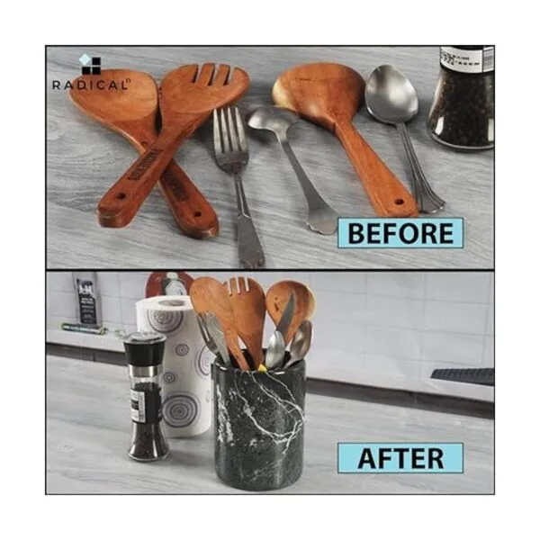 Organizador de utensilios de cocina de mármol hecho a_3