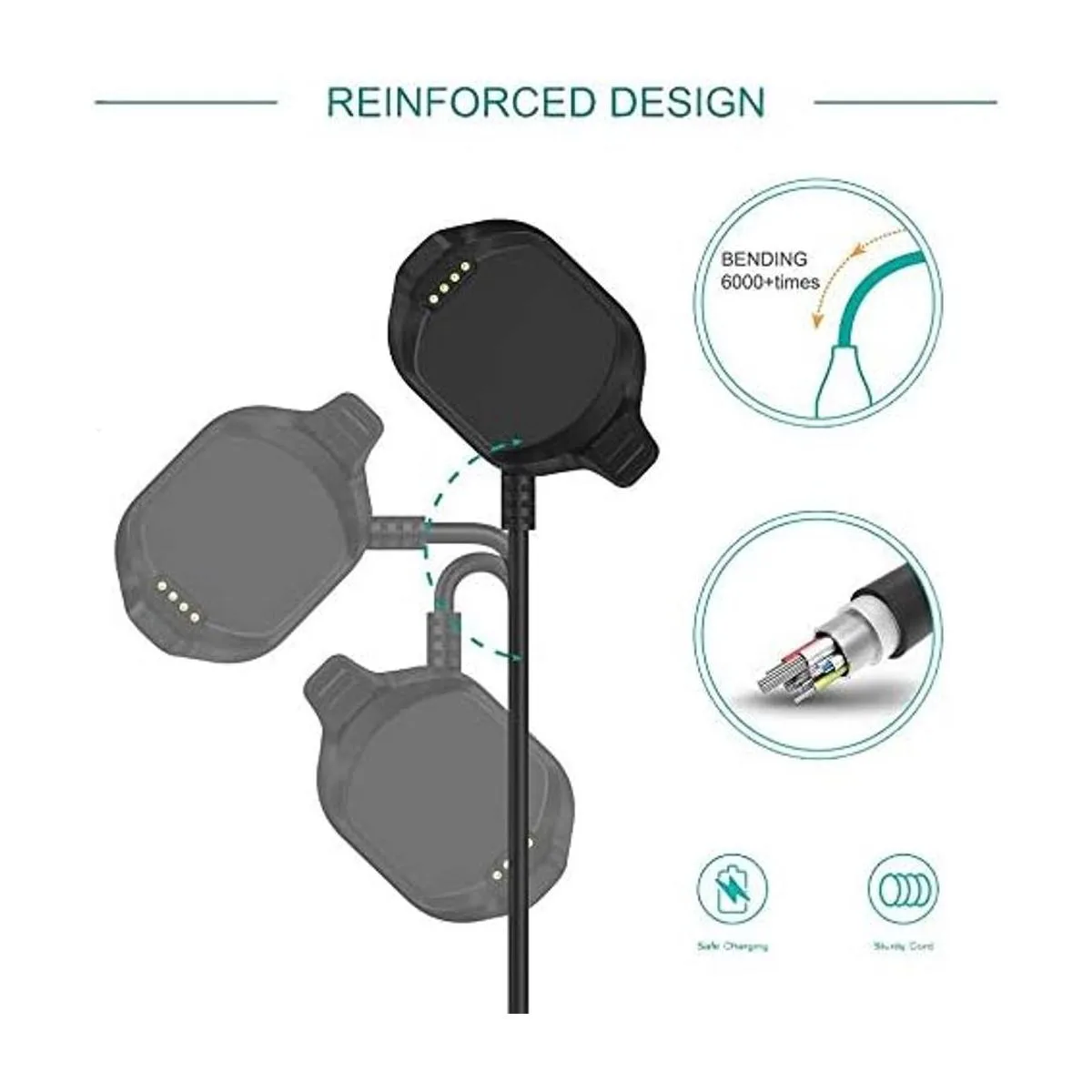 FitTurn Cargador compatible con Garmin Approach S5S6_2