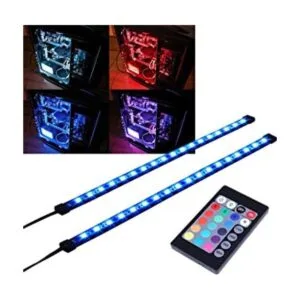 Tira de iluminación LED RGB para computadora a través del_1
