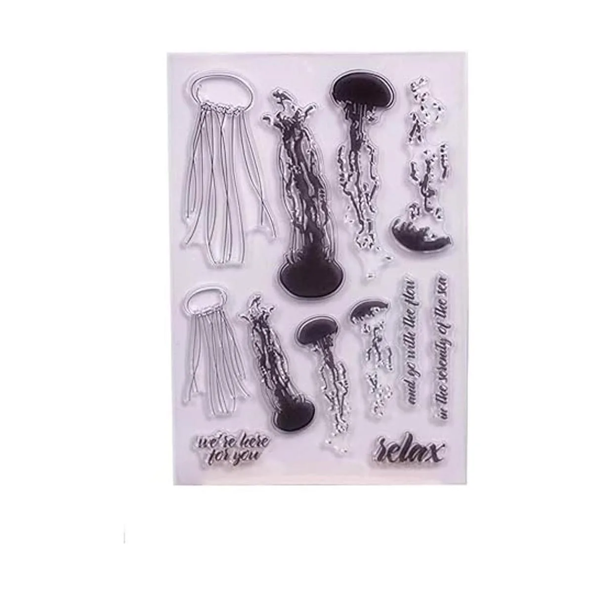 Relax Jellyfish Sello transparente para álbumes de_2