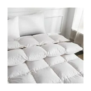 CW Edredón de plumón de ganso blanco tamaño King relleno_4