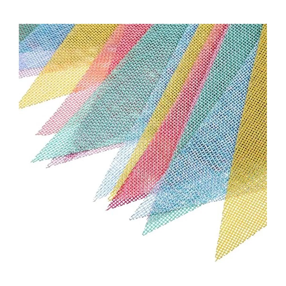 Boao 48 banderines coloridos de banderín de arpillera_3