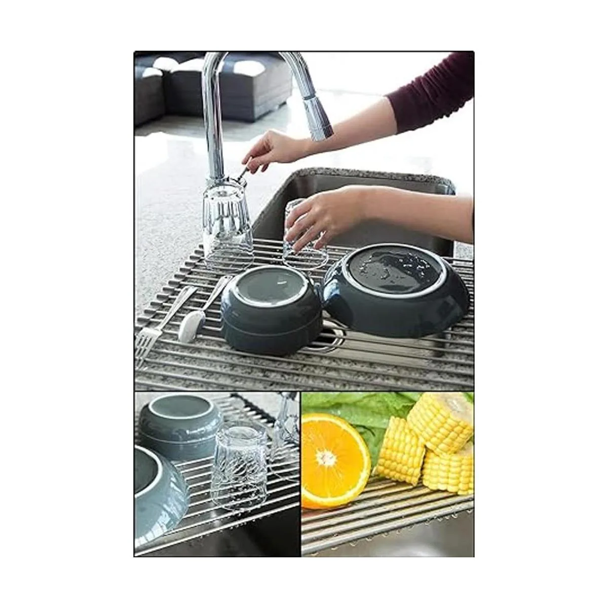 Attom Tech Home Escurridor de platos grande de 17.7 x_2