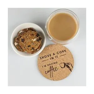 Tebery Paquete de 20 posavasos redondos de corcho_6