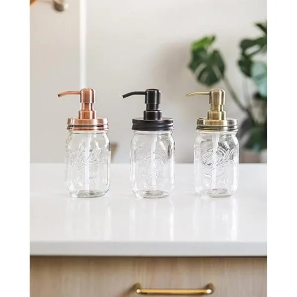Jarmazing Products Dispensador de jabón Mason Cobre con_3