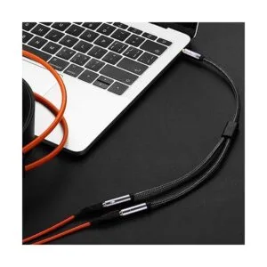 DUKABEL Adaptador divisor de auriculares 0.138 in_3