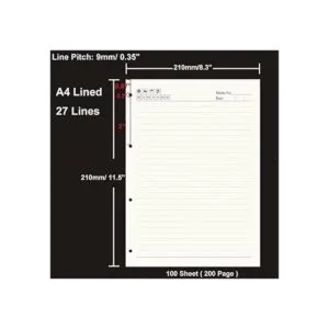 Papel de repuesto A4 de 4 agujeros perforados para_2