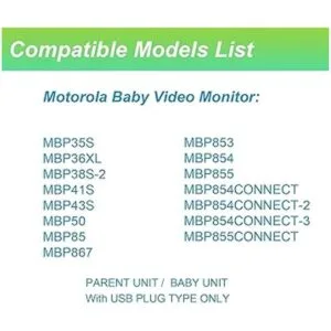 Para Motorola MBP854CONNECT MBP854 Cable de alimentación_3