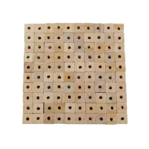 Cubos de madera de 0.5 in con agujeros 100 unidades_2