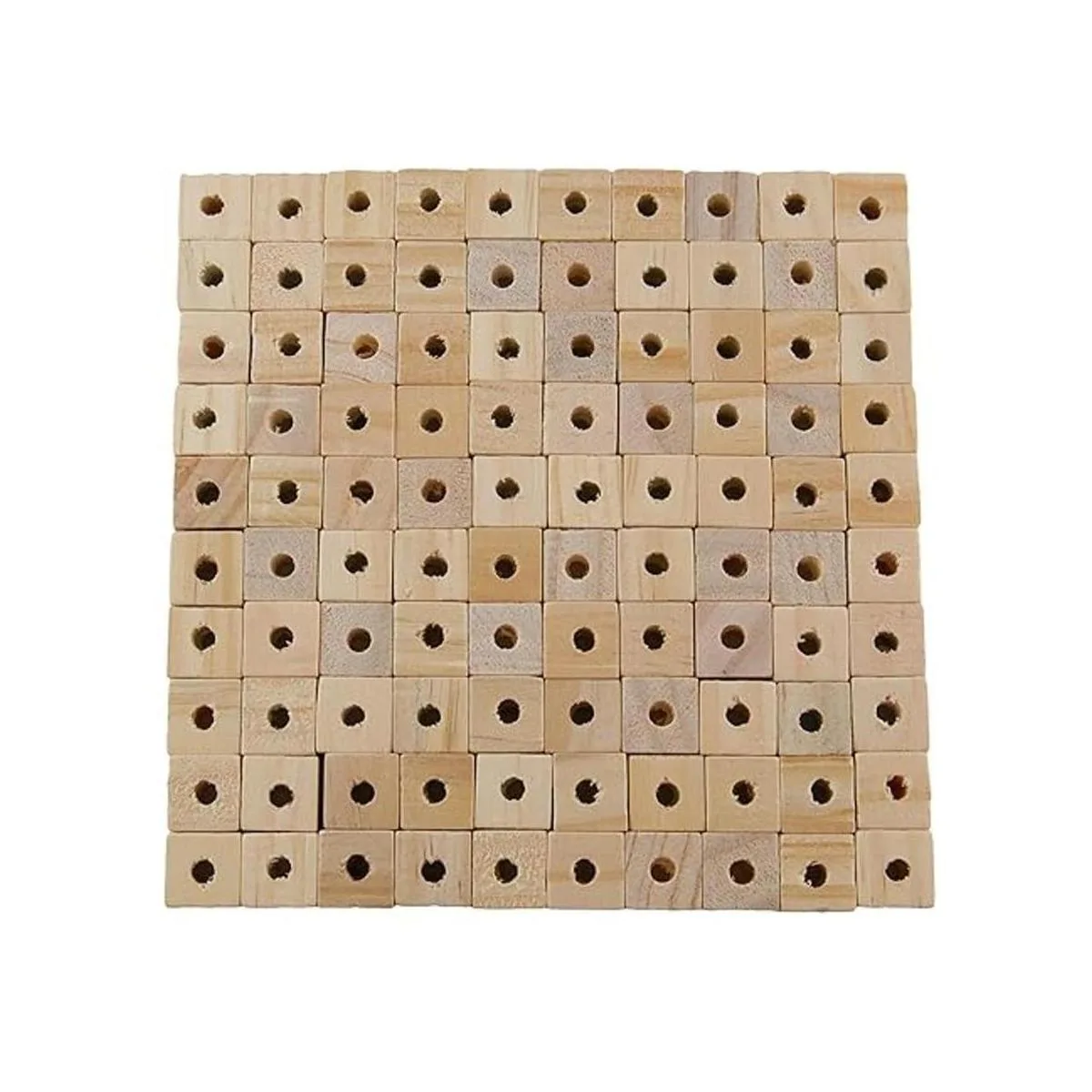 Cubos de madera de 0.5 in con agujeros 100 unidades_2