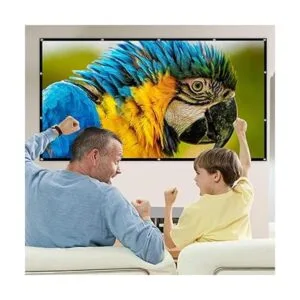 Mdbebbron Pantalla de proyección de 120 pulgadas plegable_6