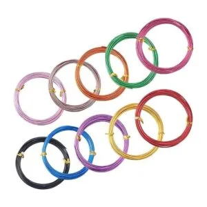 PandaHall 10 rollos de alambre de aluminio para_6