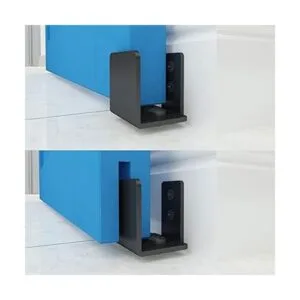 JUBEST Guía de suelo negro mate para montaje en pared_2