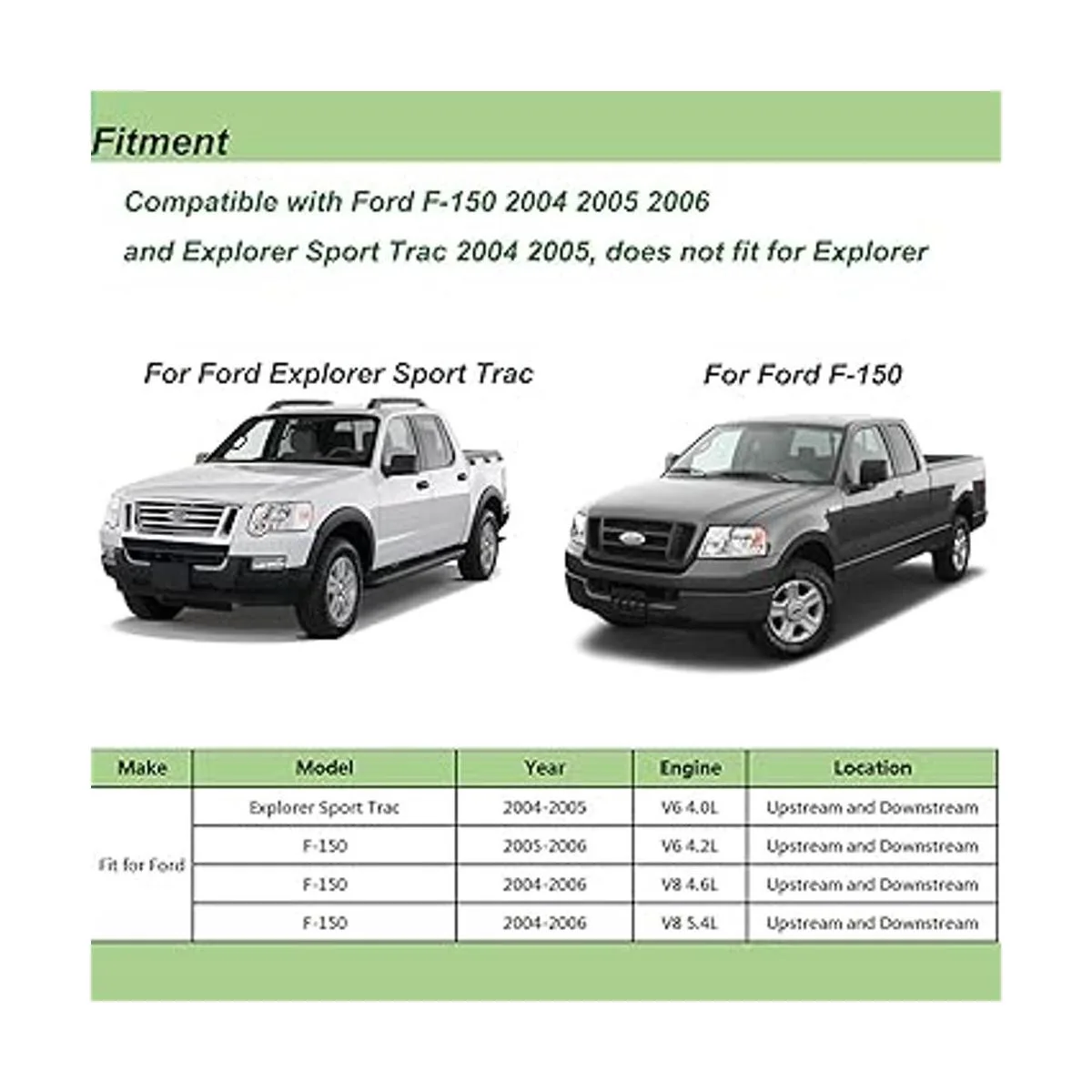 Juego de 4 sensores de oxígeno O2 Upstream y Downstream_2