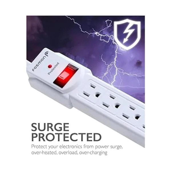 Fosmon Regleta protectora contra sobretensiones enchufe_4