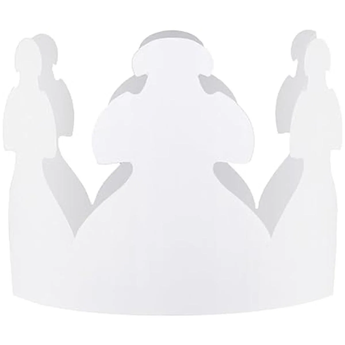 Hygloss Coronas de papel blanco personalizables y_1