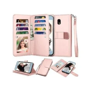 NJJEX Funda tipo cartera para Galaxy J3 2018 Eclipse 2_1