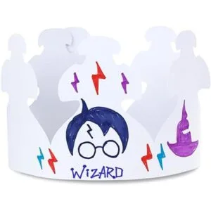 Hygloss Coronas de papel blanco personalizables y_5