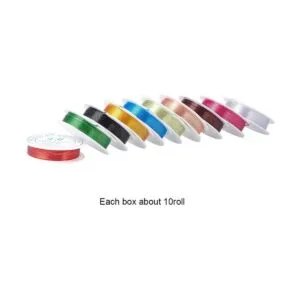 PandaHall 10 rollos de 160 pies 10 colores de 0.031 in_4