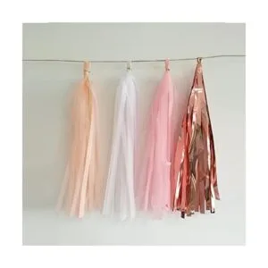 20 borlas brillantes de papel de seda para bodas baby_2