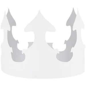 Hygloss Coronas de papel blanco personalizables y_2