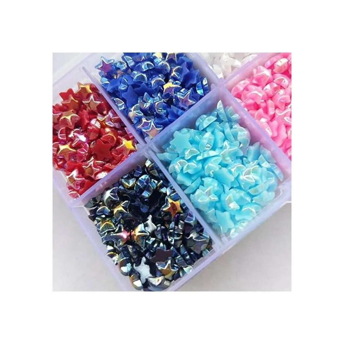 Chenkou Craft Cuentas de estrella de colores surtidos de_3