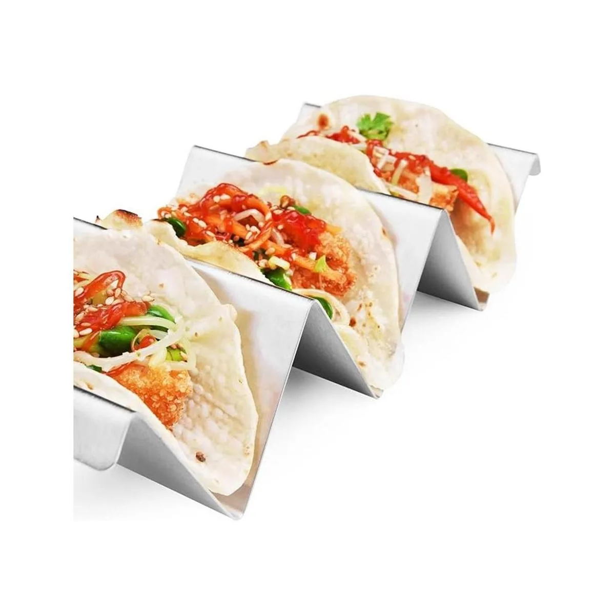 ARTTHOME Juego de 4 soportes para tacos de acero_3