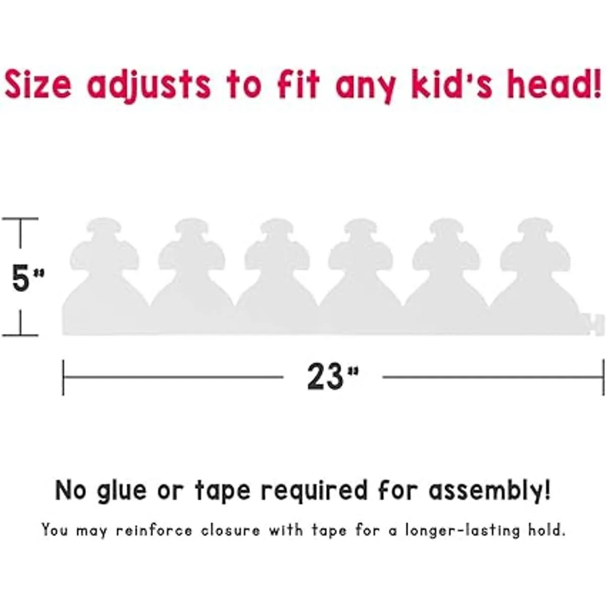 Hygloss Coronas de papel blanco personalizables y_6