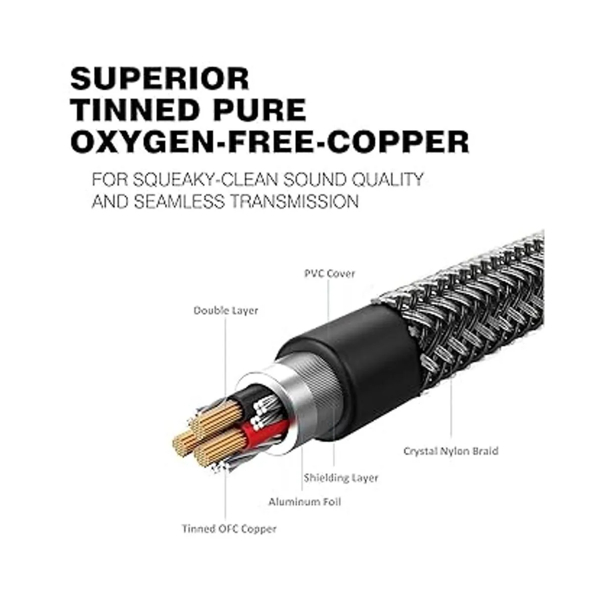 DUKABEL Cable de extensión de auriculares cable de audio_3