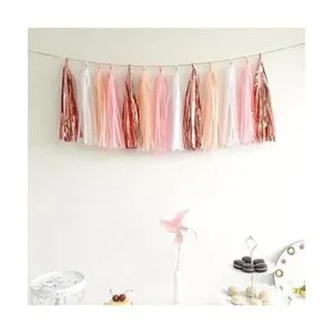 20 borlas brillantes de papel de seda para bodas baby_3