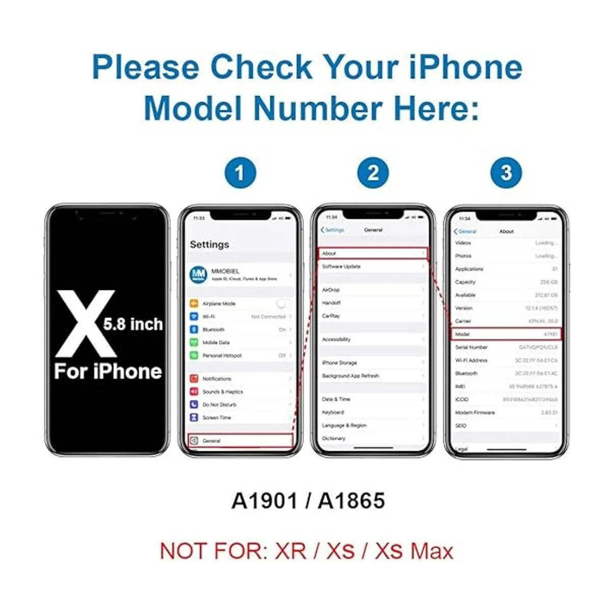 MMOBIEL Cámara trasera dual compatible con iPhone X 5.8_3