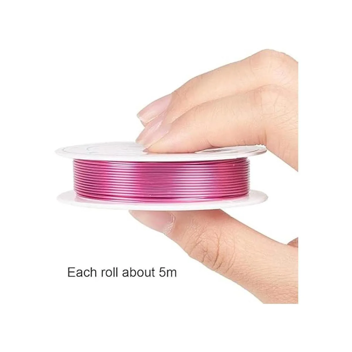 PandaHall 10 rollos de 160 pies 10 colores de 0.031 in_3