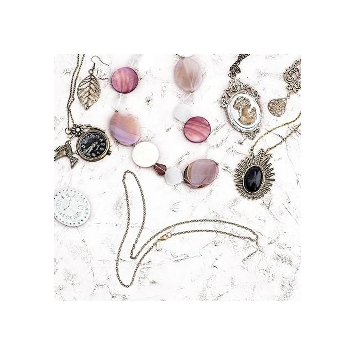 Tecunite Paquete de 24 cadenas de collar de bronce_7