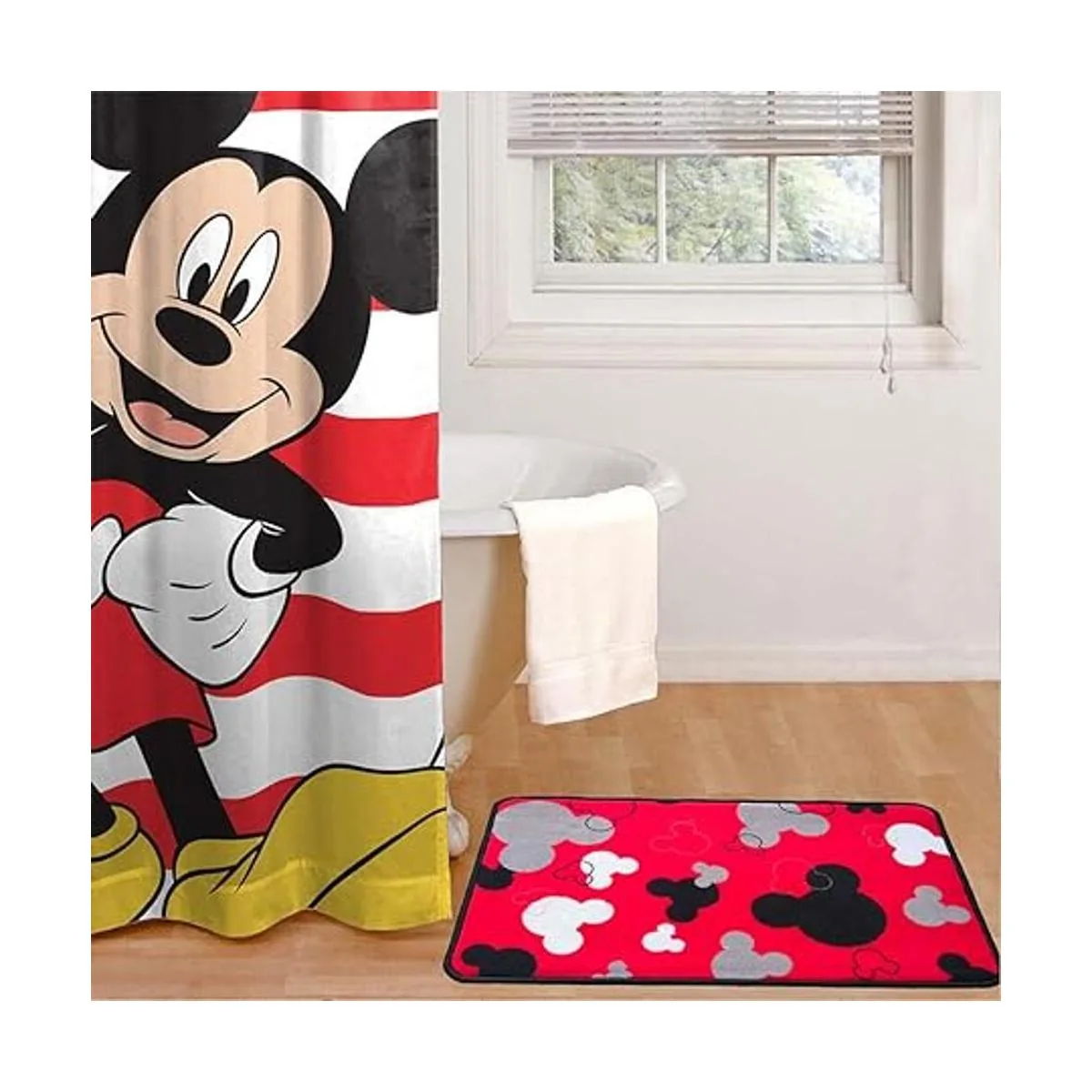 J.Ehonace Alfombra de baño de Mickey Mouse alfombra de_5