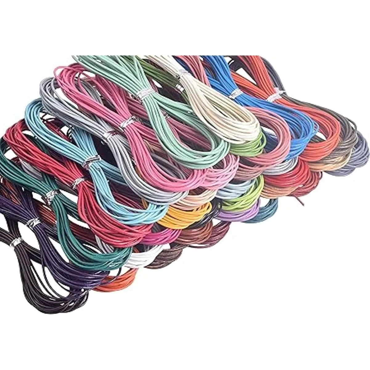 KONMAY Cordón de cuero real de 50 yardas de 0.059 in y 10_6