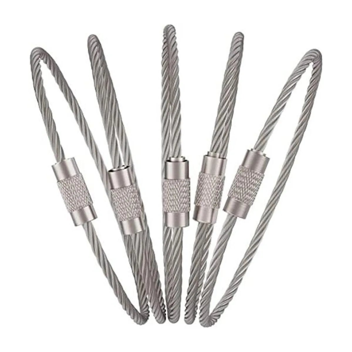 Pawfly Cable de llavero de alambre de 6 pulgadas soporte_1