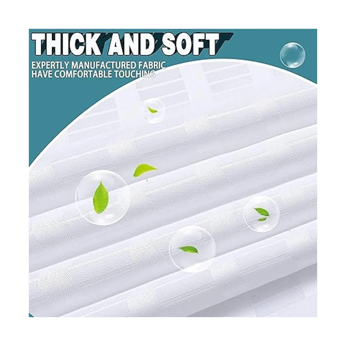 Conbo Mio Cortina de baño sin ganchos con forro_5