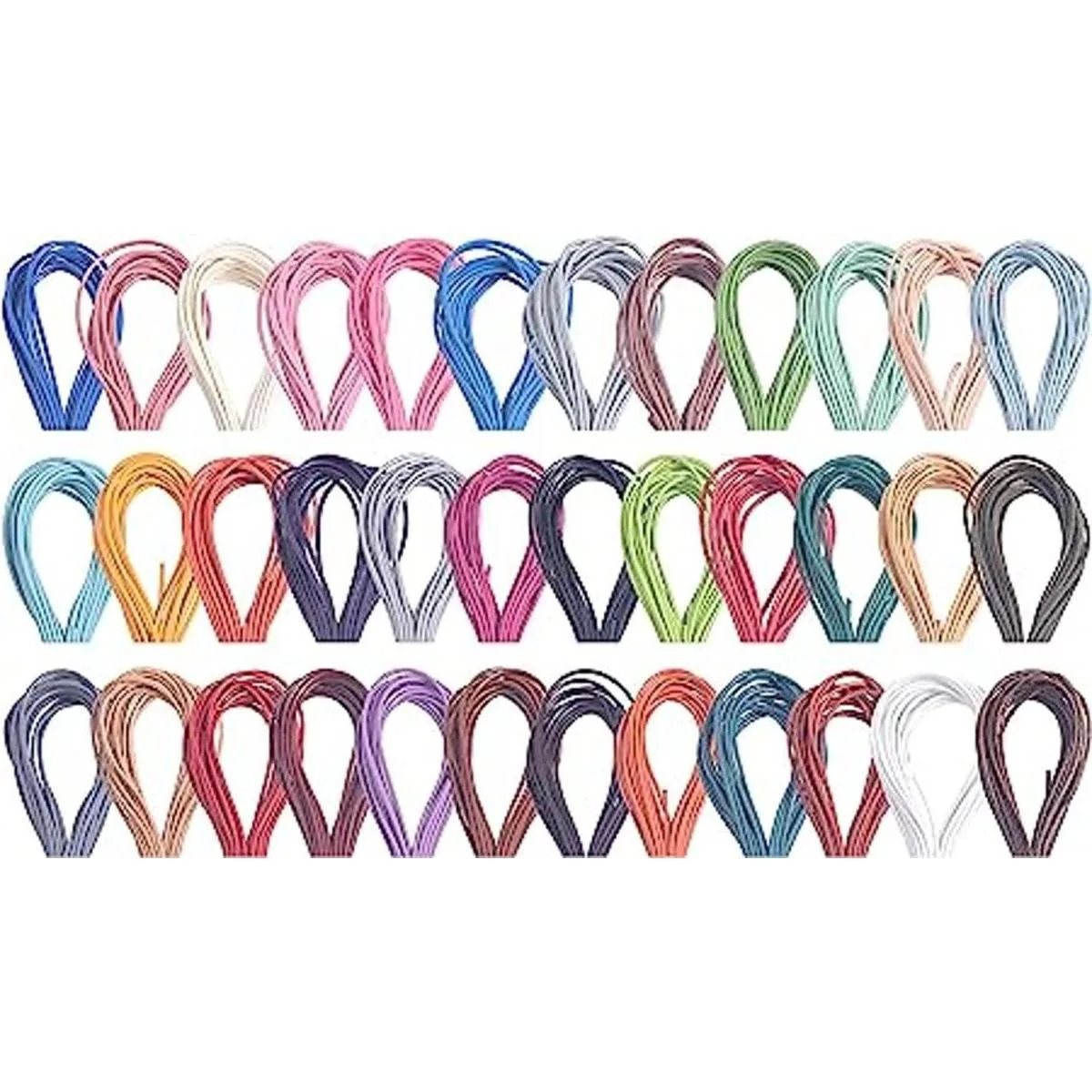 KONMAY Cordón de cuero real de 50 yardas de 0.059 in y 10_1