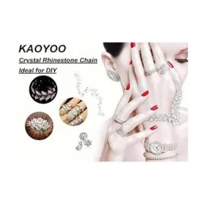 KAOYOO Cadena con cuentas de diamantes de imitación 9_5