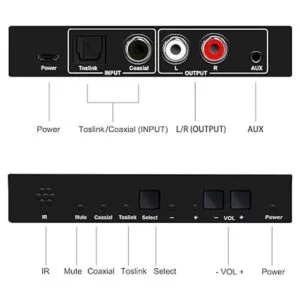 Dingsun Convertidor óptico a RCA convertidor de audio_2