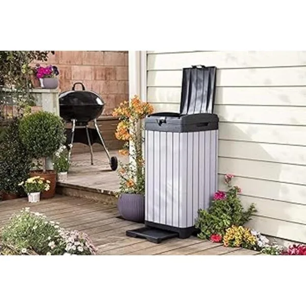 Keter Rockford Bote de basura de resina de 38 galones con_6