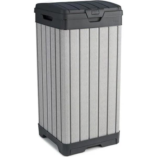 Keter Rockford Bote de basura de resina de 38 galones con_1