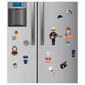 Juego de 56 muñecas magnéticas con 21 empleos perfecto_6