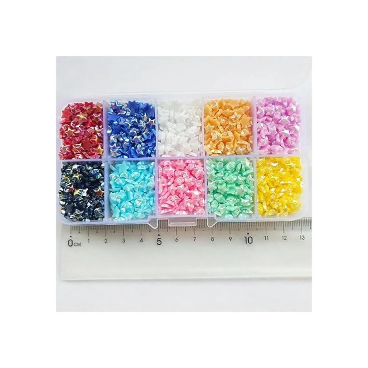 Chenkou Craft Cuentas de estrella de colores surtidos de_5