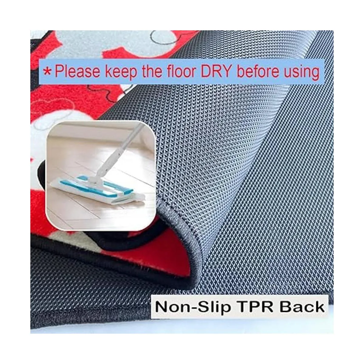 J.Ehonace Alfombra de baño de Mickey Mouse alfombra de_2