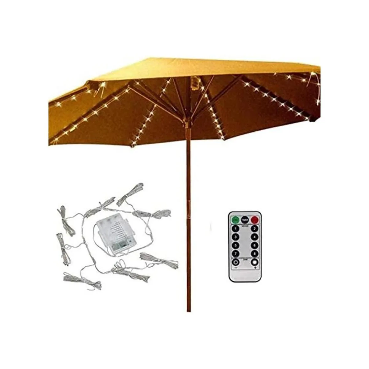 Luces de sombrilla de patio 8 modos de iluminación 104_1
