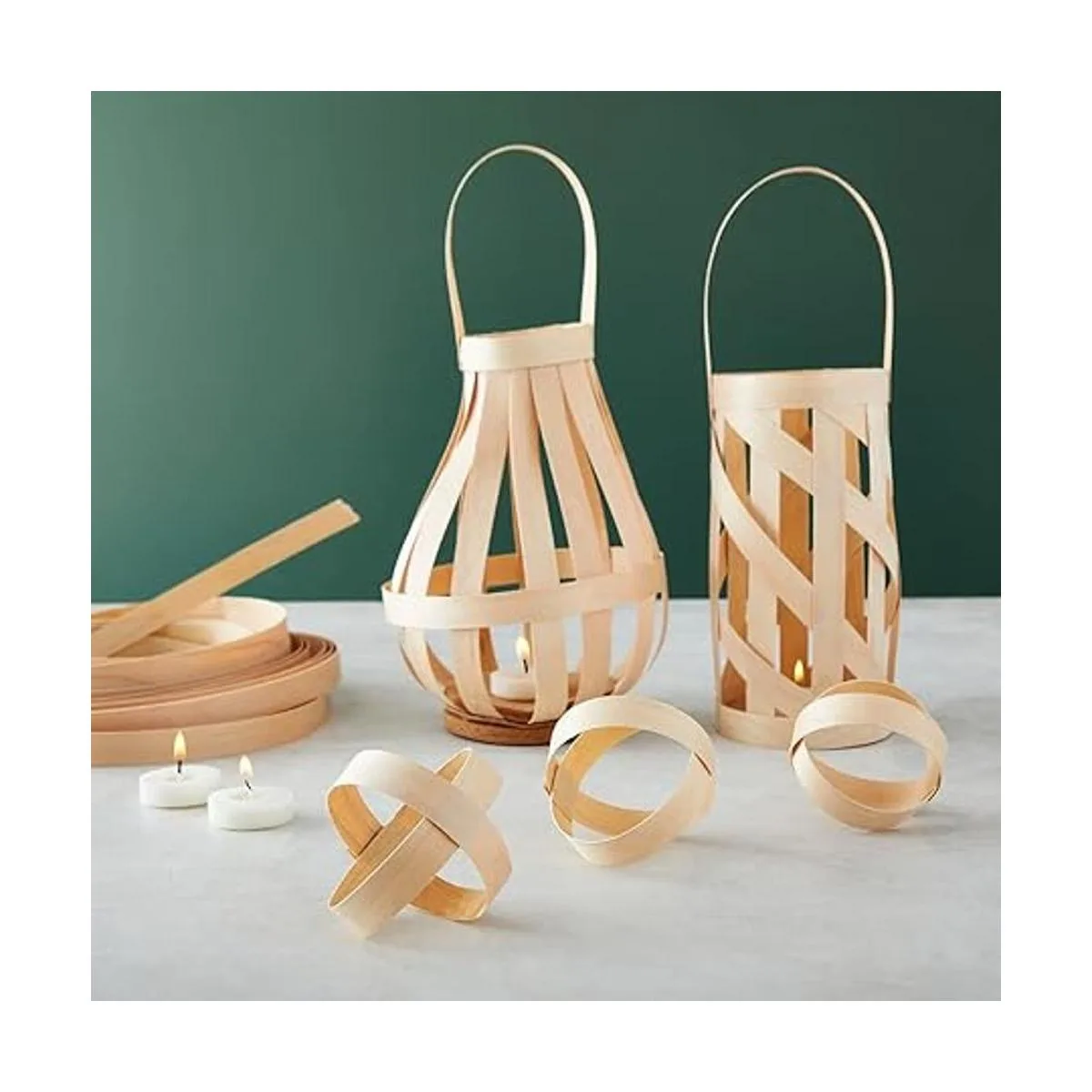 Juvale Bobina de caña plana delgada 58 pulgadas de ancho_2